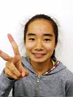 長尾中学1年生　佐々木綾佳さん