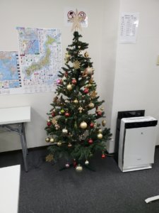 クリスマスツリーを設置しました！