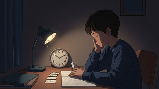 中学生必勝!寝る前15分の黄金暗記テクニック