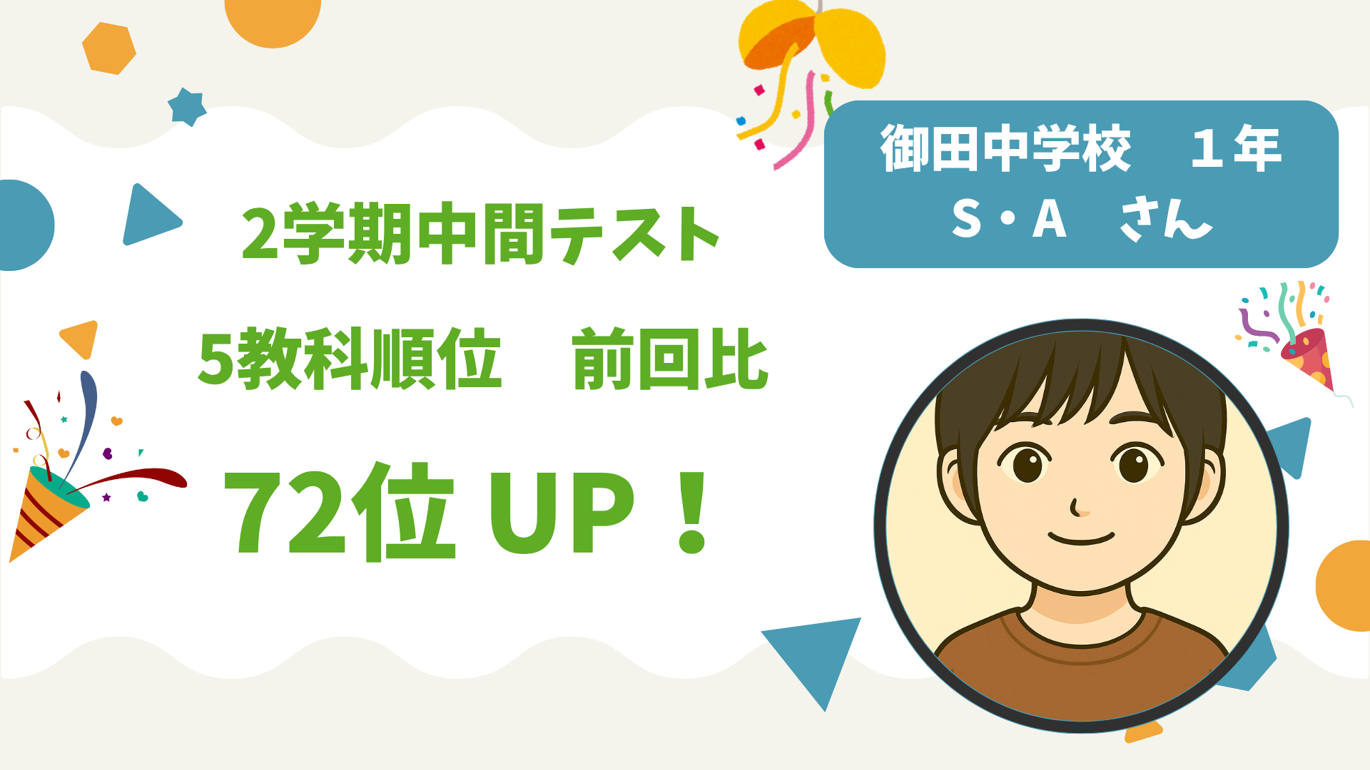 個別指導WAM中村公園校　成績UP続報