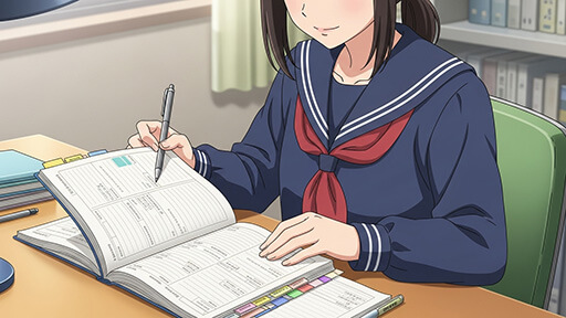 中学生の成績を上げる「復習がしやすい」ノートの技