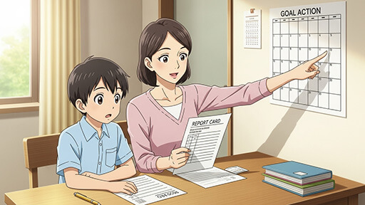 小学生の学力向上！成績表を「目標設定」に変える対話術