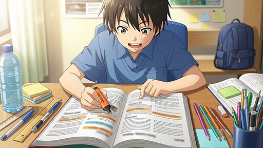 学年末テスト対策！5教科合計を伸ばす暗記術