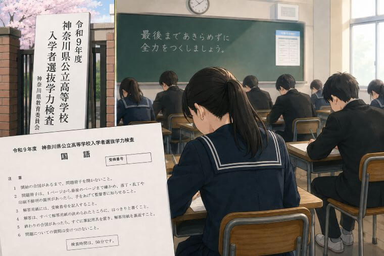 ❀今年度の神奈川県高校入試について❀