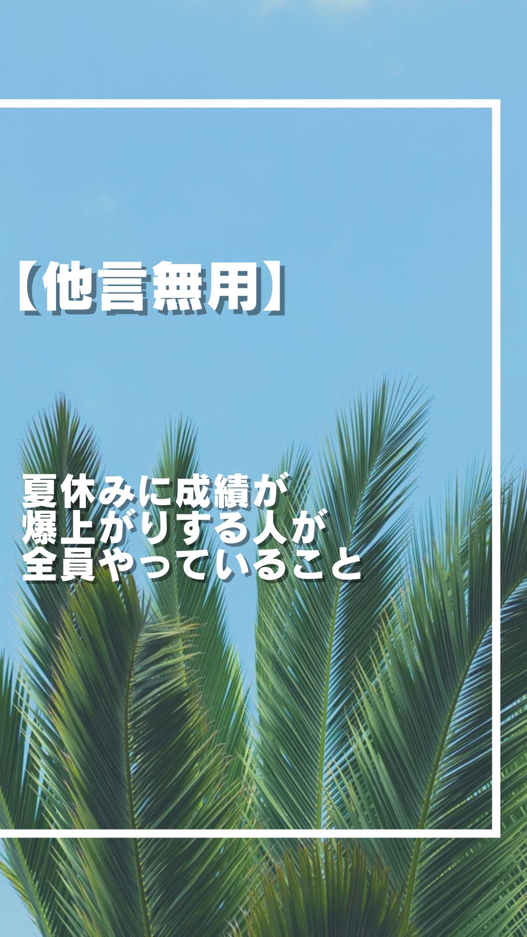 ☀️ 【実録】夏を制する者が受験を制す！大逆転を叶える夏期講習の真実