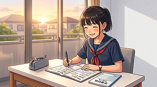 夏休みの勉強を見える化！継続できる学習記録術