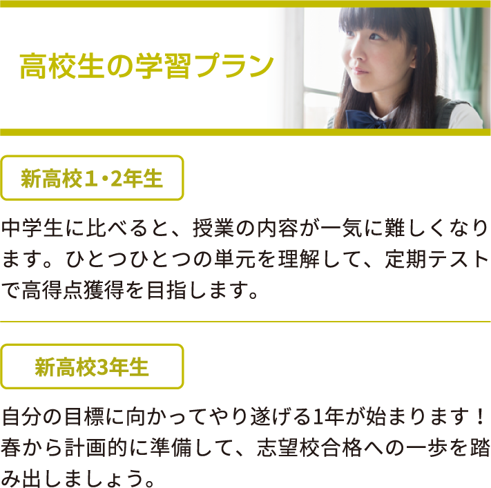 高校生の学習プラン