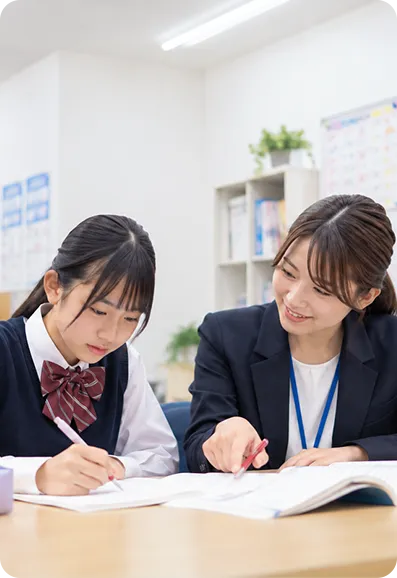 個別指導塾での１対１指導