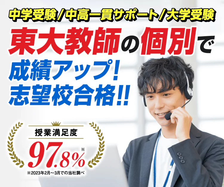 中学受験/中高一貫サポート/大学受験 東大教師の個別で成績アップ！志望校合格！！