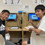 2021冬　中学3年　小林晄さん（右）　オンライン授業