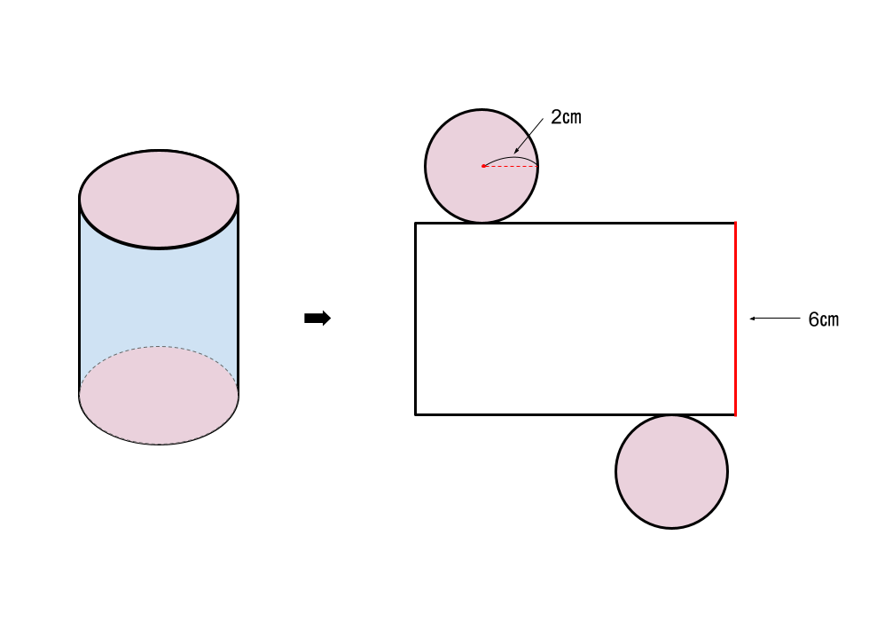 円柱とは 体積や表面積の公式を使った求め方 個別指導塾wam
