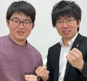 2022夏　高校1年　片桐正輝さん　青木先生