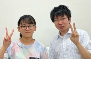 2022冬　中学1年　渡辺稔空さん　青木先生