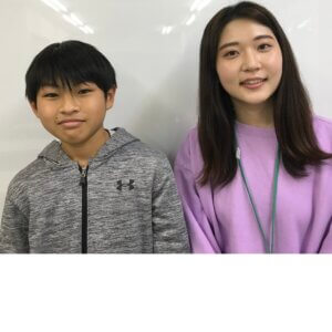 2022春　中学3年　岡田侑大さん　上田先生