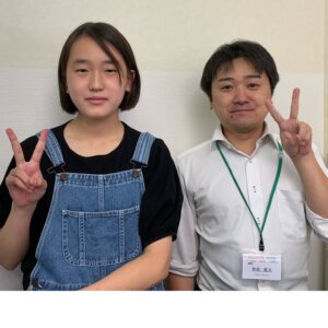 2023.5月　中学2年　稲垣ひよりさん　田中先生