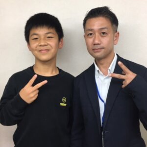 2023.5月　中学1年　王一森さん　遠藤先生