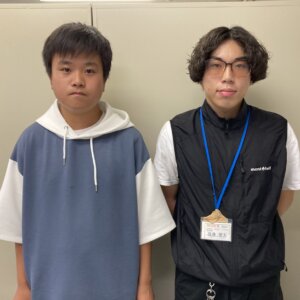 2023.5月　中学3年　石田羽瑠斗さん　渡邊先生