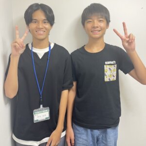 2023冬　中学3年　周田陽斗さん　野坂先生