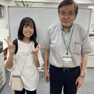 2023冬　中学1年　明石彩夏さん　谷口先生