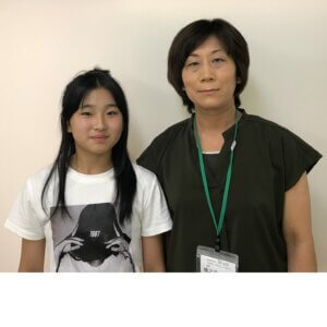 2023冬　中学2年　橋本芽依さん　橋之爪先生