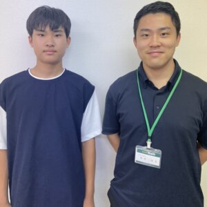 2023冬　中学3年　本多志成さん　増田先生