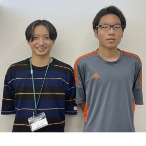 2023冬　中学3年　花山蒼空さん　高橋先生