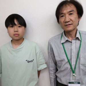 2023冬　中学3年　飯箸美羽さん　髙橋先生