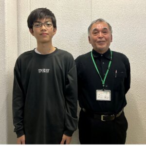 2024春　中学3年　川﨑睦希さん　片山先生
