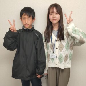 2024年春　中学1年　藤並佑規さん　中島先生