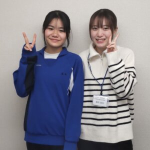 2024年春　中学2年　森元杏さん　濱田先生