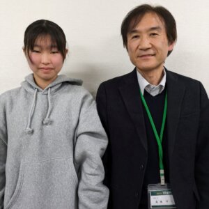 2024春　中学3年　金井玲さん　髙橋先生