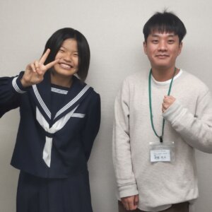 2024年春　中学1年　川俣優愛さん　森脇先生
