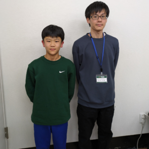 2024春　中学2年　中須賀蒼輝さん　宮川先生