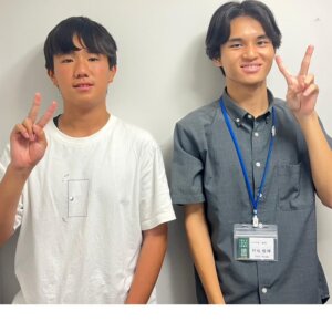 2025冬　中学2年　小杉宙さん　野坂先生