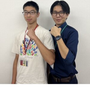 2025冬　中学3年　長瀬春矢さん　飯島先生