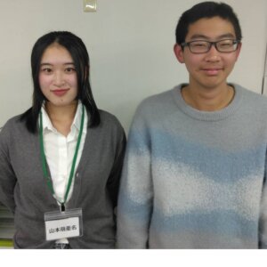 2026春　中学2年　杉山瑛太さん　山本先生