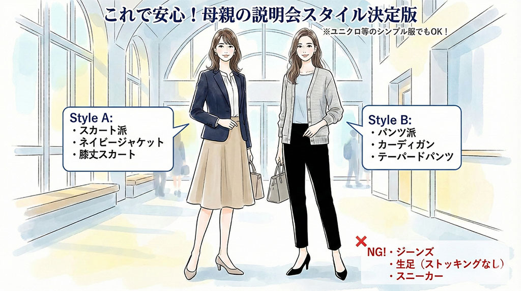【母親編】浮かない「きれいめ」コーデの具体例